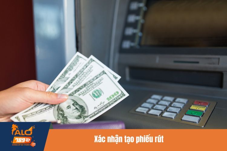 Xác nhận tạo phiếu rút