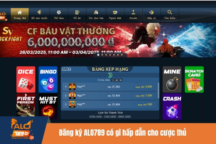 Đăng ký ALO789 có gì hấp dẫn cho cược thủ